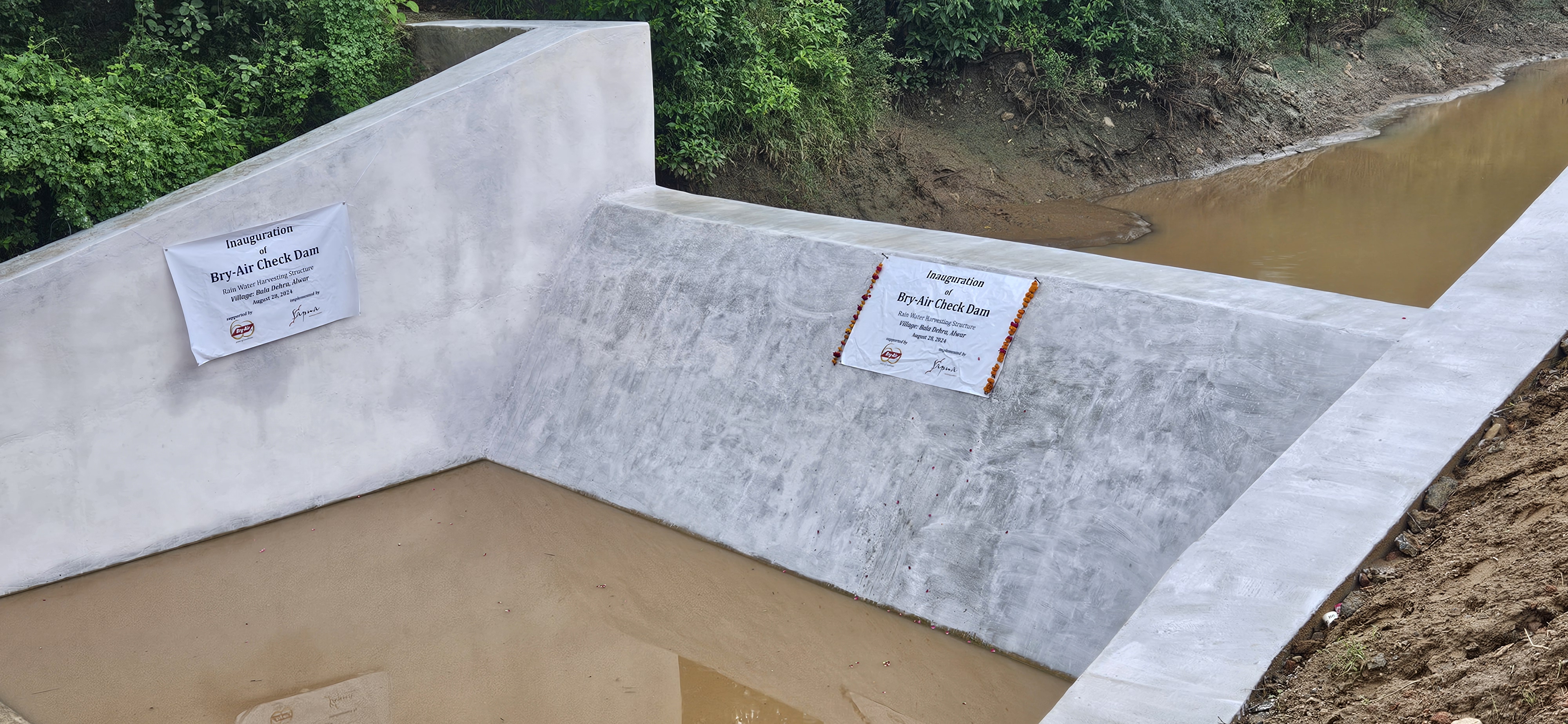 Bry-Air inaugurates check dam at Alwar as part of its CSR activity